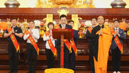 清明追思先烈英魂  台中念佛堂護國息災法會祝禱