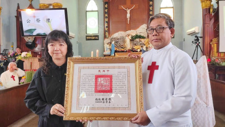 秘克琳神父辭世　文化部代頒總統褒揚令