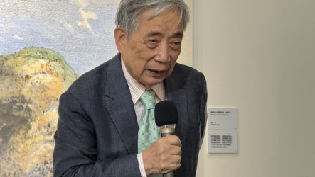 黃光男墨彩展陽明交大登場　詩書畫交織呈新視域