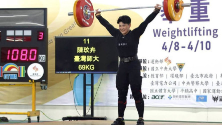 陳玟卉全大運舉重雙破全國摘金　放眼亞錦賽