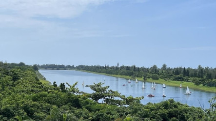 台東活水湖即日起開放游泳　救生員及管理員駐守