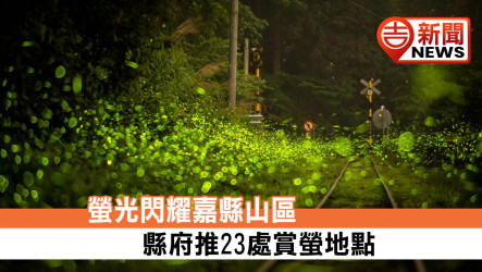 螢光閃耀嘉縣山區 縣府推23處賞螢地點