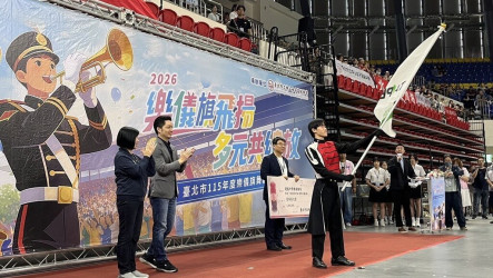 北市頒百萬予建中樂旗聯隊 期許荷蘭大賽創佳績