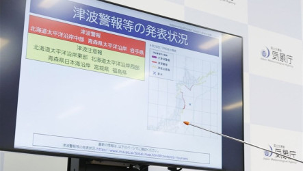 日本強震規模上修至7.5  已觀測浪高籲嚴防後續大浪