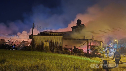 宜蘭羅東木材工廠火警　烈焰沖天幸無人傷