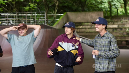 日本滑板名將堀米雄斗抵台　秀招粉絲大飽眼福