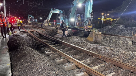 台鐵內壢段臨時軌切換完工 估27日月台人潮恐擁擠
