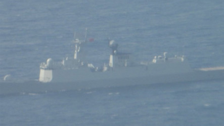 共艦編隊進入澎湖西南海域　國軍公布監控影像