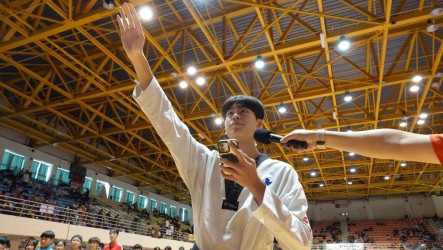 台中市長盃跆拳道賽 世青賽銅牌宣誓