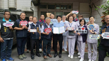 新竹義警贈200份蛋糕與面膜　慰勞護理人員辛勞