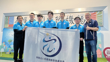桌球世團賽台灣男團奪銅　宏道基金會接機發獎金