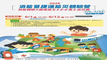 暑期消防暨捷運防災體驗營  北市消：即起報名