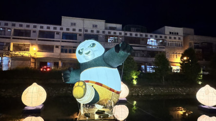 彰化鹿港小鎮光影藝術節　功夫熊貓助陣