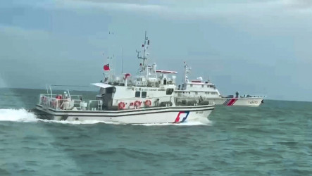 中國海警船擾金門限制水域　海巡巡防艇令航離