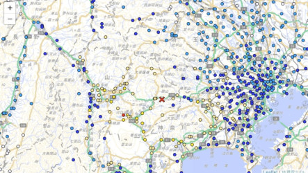 山梨規模5.6地震  富士河口湖町最大震度6弱