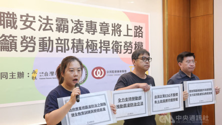 民團盼速過總預算案　支持勞動部推職場霸凌防治專章