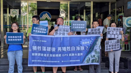白海豚調查不足　中油通霄大潭輸氣管環評卡關