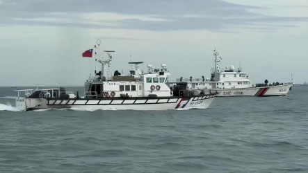 中國海警船闖金門海域　海巡驅離捍衛主權