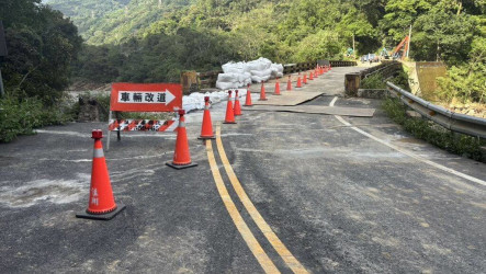 苗縣南庄苗21線搶通　石壁橋段採限重單線通行