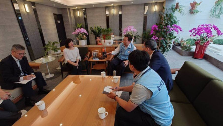 陳福海拜會交通部  爭取鄉親台金航線優先候補