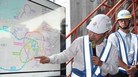 侯友宜視察捷運土城樹林線　進度逾45%朝完工邁進