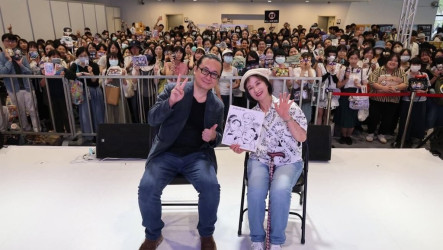 漫博會破41萬人次　尼子騷兵衛與阮光民相見歡