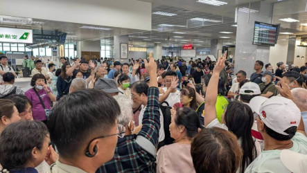 颱風影響中轉客滯留金門　數百人仍待疏運