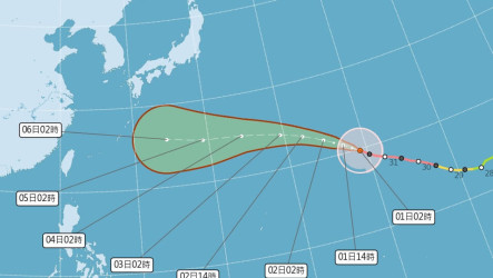 吳德榮：颱風白海豚侵襲北部機率低　仍需觀察