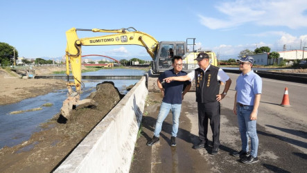 竹縣府整治竹北豆仔埔溪　強化河道整理
