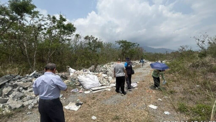 台東知本捷地爾遭棄大量建築廢棄物　檢警偵辦
