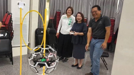 從組裝到飛行原理 南投30學童親自動手讓無人機起飛