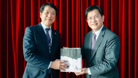 林佳龍接見日總新任總會長　讚台日關係更上層樓