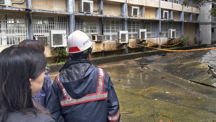 技師現勘高雄壽山國中　建物及擋土牆暫無安全疑慮