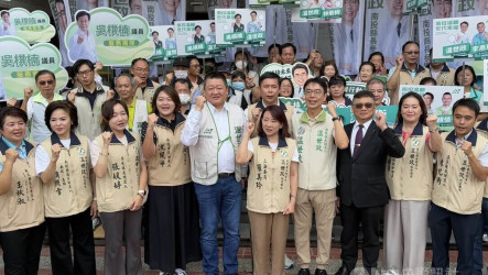 温世政登記選南投縣長　許淑華宣布加碼營養午餐