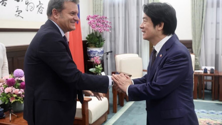 接見義大利參院副議長　賴總統：民主國家應相互扶持