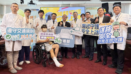 交通部攜手台中榮總  推動機車交通安全宣導