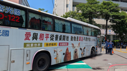 新加坡女台中過馬路遭大客車撞擊　送醫恢復生命徵象