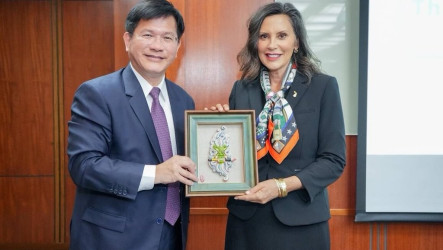 林佳龍接見密西根州長　盼共創繁榮與供應鏈安全
