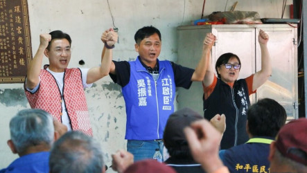 江啟臣和平區拜票提原民政見 何欣純預告合體沈伯洋