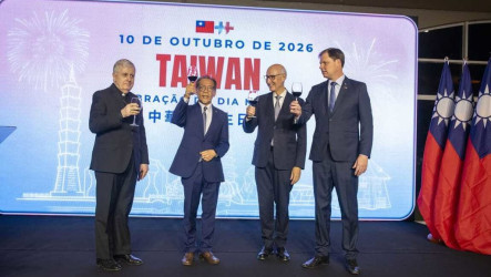 駐巴西代表處國慶酒會　展現台灣民主韌性與科技實力