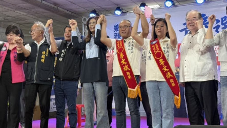 「後龍媳婦」鄭麗文苗栗助選　挺鍾東錦、李文斌連任