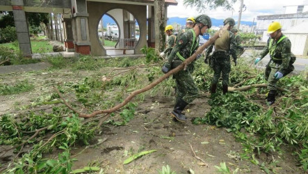 颱風薔琵過後　國軍協助新北宜蘭等地災後復原