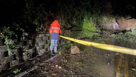 颱風薔琵影響新竹縣　尖石道路坍方雙向不通