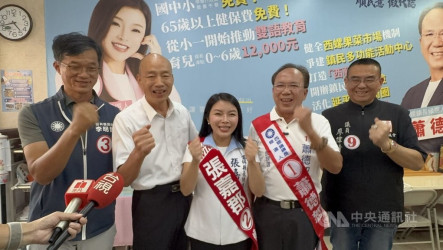 韓國瑜力薦張嘉郡　劉建國斗六西市場拜票
