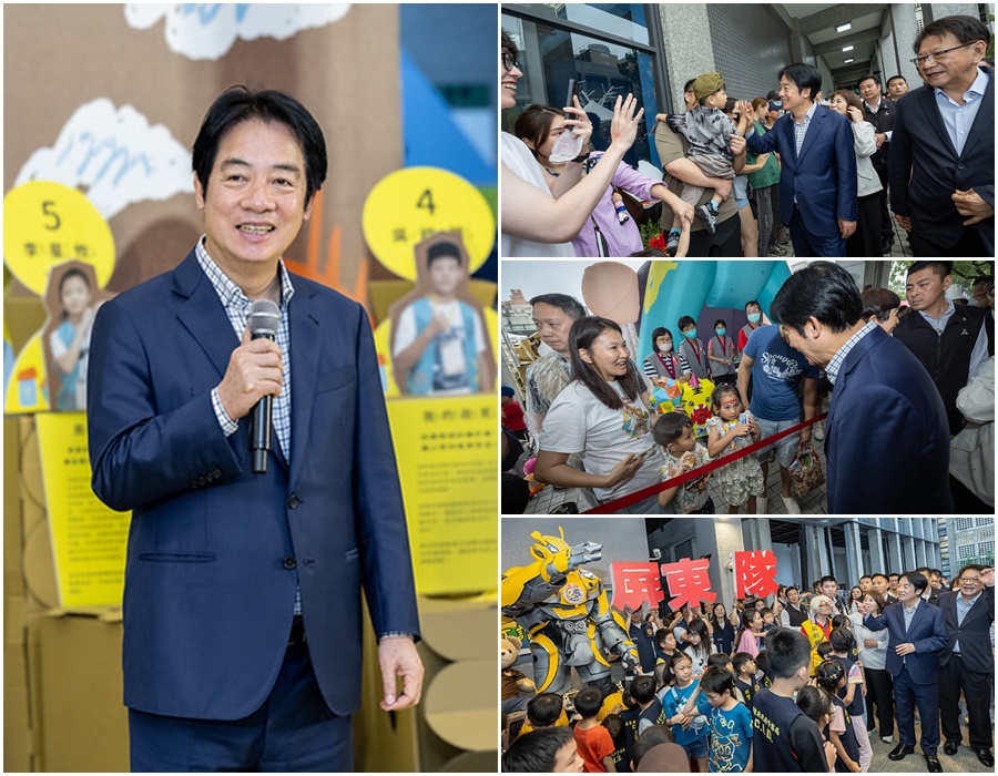 參加「包圍縣府，孩子作主」活動　賴清德：將屏東打造為臺灣兒童首都