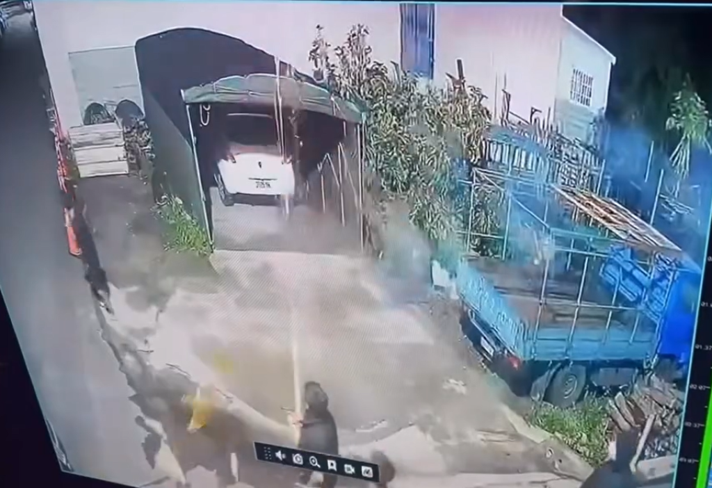 影/凌晨討債像放跨年煙火？社頭住戶驚醒：整條街都在震