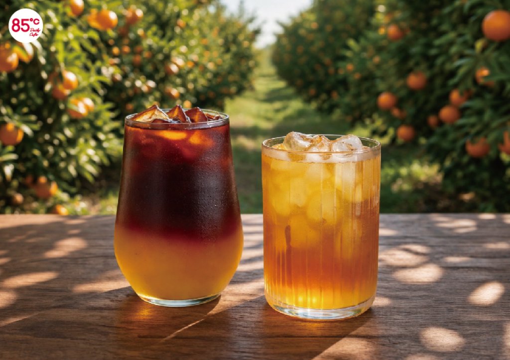 咖啡也能做公益！85℃推椪柑冰美式、椪柑翡翠吸攻夏季商機