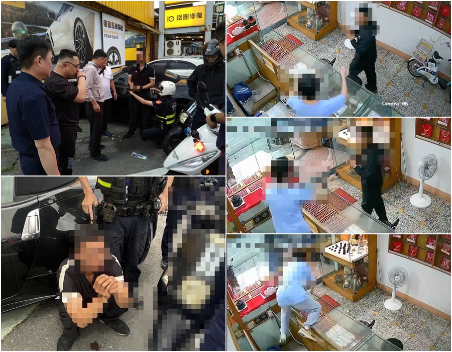 影音/男子搶銀樓 半小時就被逮